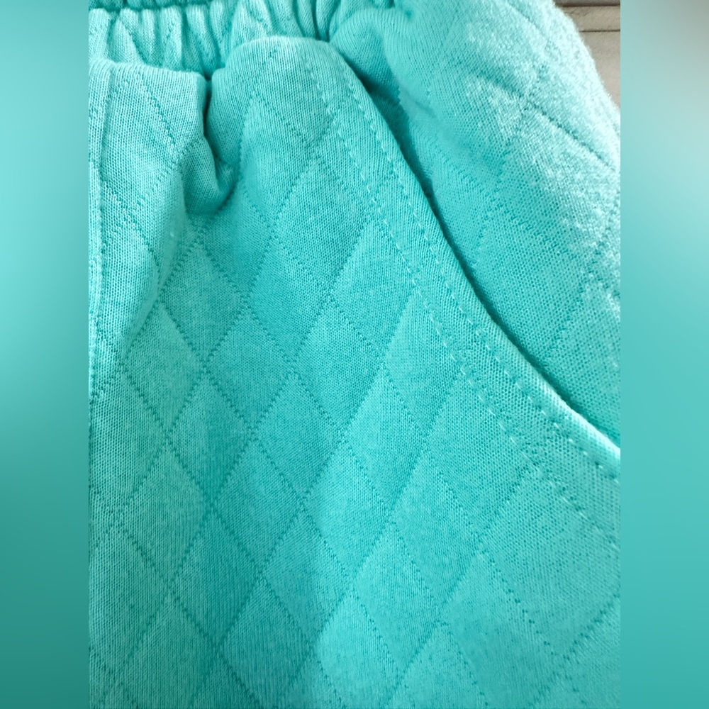 NEW never worn Lovely melody SZ XL Turquoise Quilted Women's Hoodie pant set - Picture 5 of 16